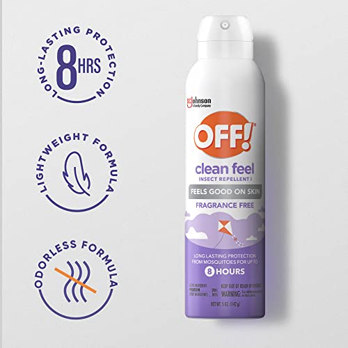OFF! Clean Feel Insect Repellent Aerosol with 20% Picaridin, Bug Spray OFF! uk supplements