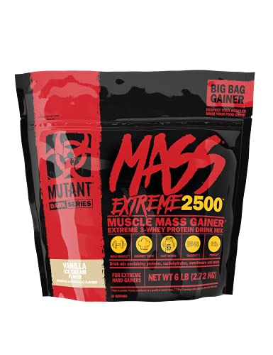 Mutant Mass Extreme Gainer Whey Protein Powder, Build Muscle Size & Strength with High-Density Clean Calories Mutant uk supplements