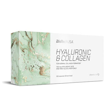 BioTechUSA Hyaluronic&Collagen, Food Supplement Capsules containing Collagen, hyaluronic Acid BioTechUSA uk supplements