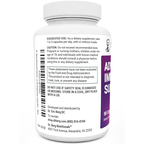 Dr. Berg's Advanced Immune Support - Daily Immunity Multi-System Defense Supplement Dr. Berg Nutritionals uk supplements