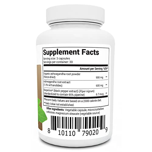 Dr. Berg Ashwagandha Capsules 1500mg - Includes Organic Ashwagandha Root Dr. Berg Nutritionals uk supplements