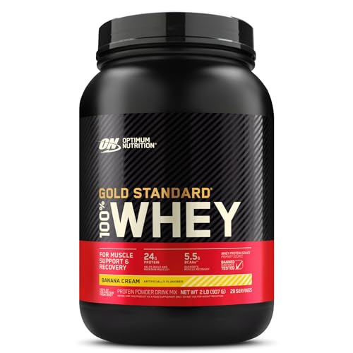 Optimum Nutrition Gold Standard 100% Whey Protein Powder, Banana Cream, 2 Pound Optimum Nutrition uk supplements