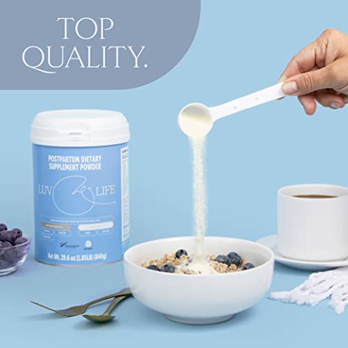 LUV&LIFE Postpartum Vitamin Supplement Powder Vanilla Flavored Has Postnatal Multivitamins LUV&LIFE uk supplements
