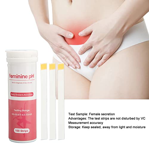 100pcs Vaginal Health PH Test Strips, Accurate Feminine pH Testing for Intimate Health Horoper uk supplements