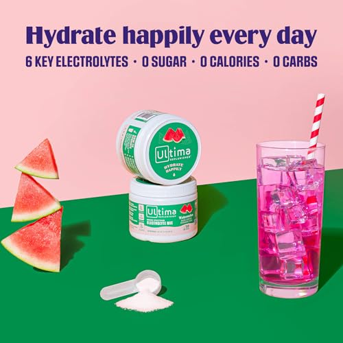 Ultima Replenisher Daily Electrolyte Drink Mix – Watermelon, 30 Servings – Hydration Ultima Replenisher uk supplements