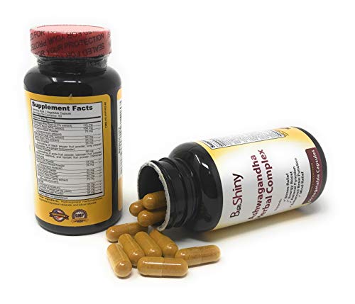 BeShiny Ashwagandha Complex with termeric Cinnamon Basil Leaf Supports a Healthy BeShiny uk supplements