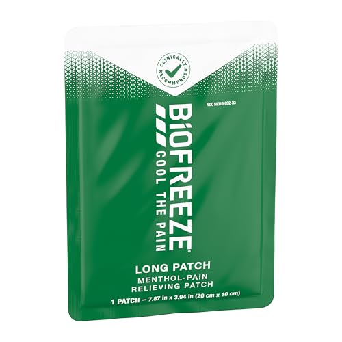 Biofreeze Menthol Pain Relieving Patches (5 Patches Per Box) Up To 8 Hours Of Pain Relief From Sore Muscles, Arthritis, Backaches, Spains, Bruises, Strains And Joint Pain (Package May Vary) Biofreeze uk supplements