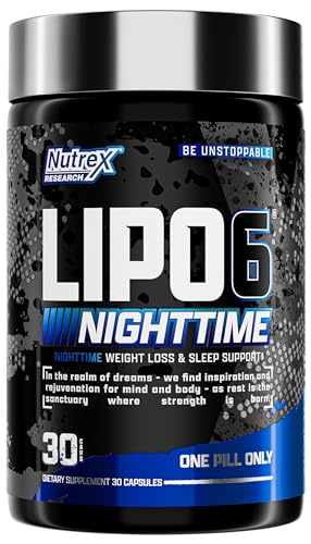Nutrex Lipo 6 Nighttime Fat Burner | Melatonin Sleep Aid & Weight Loss Diet Pills Nutrex Research uk supplements