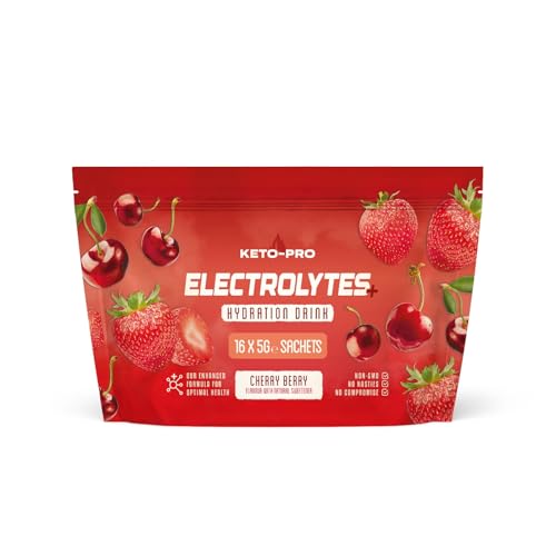 Keto-Pro Keto Electrolytes 80g | Electrolyte Powder Sachets for Extra Convenience Keto-Pro Fuelled by FAT uk supplements