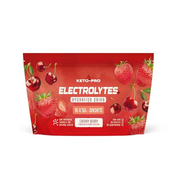 Keto-Pro Keto Electrolytes 80g | Electrolyte Powder Sachets for Extra Convenience Keto-Pro Fuelled by FAT uk supplements