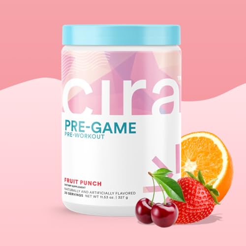 Cira Pre-Game Pre Workout Powder for Women - Preworkout Energy Supplement for Nitric Cira uk supplements