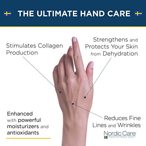 Nordic Care Hand Cream, 6 oz. | Shea Butter Hand Lotion for Dry Hands and Cracked Skin | Paraben & Lanolin-free | Essential Oils, Vitamin A & E, Squalane & Lavender Nordic Care uk supplements