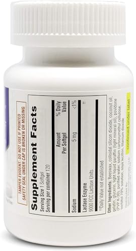 ValuMeds Fast Acting Dairy Relief Lactose Enzymes, 120 Softgels, Help Prevent Gas ValuMeds uk supplements