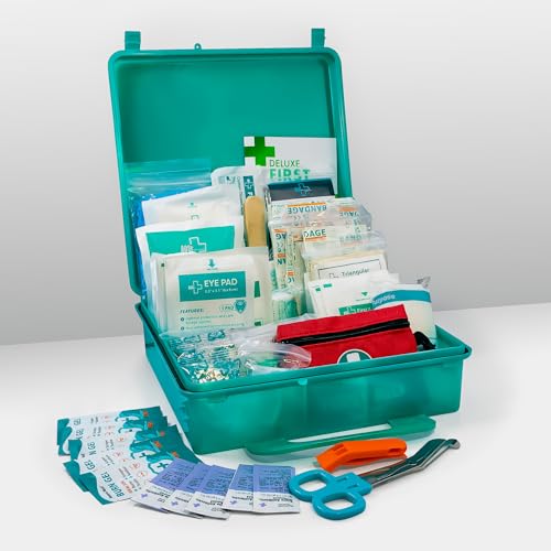 General Medi 360 Pieces Hardcase First Aid Kit - Comprehensive Large First Aid Box General Medi uk supplements
