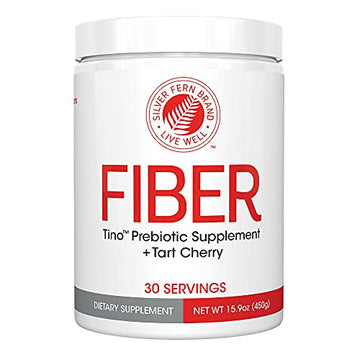 Tino Natural Gluten Free Prebiotic Fiber Supplement - with Tart Cherry Extract & Polycan Silver Fern uk supplements