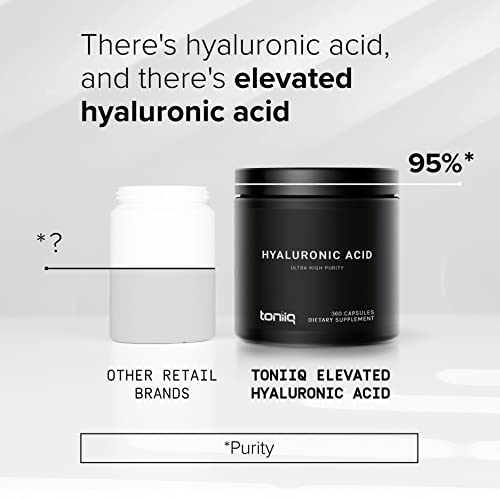 Toniiq Ultra High Purity Hyaluronic Acid Supplements - 95%+ Highly Purified and Bioavailab Toniiq uk supplements