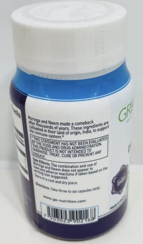 Green ELV Ganeem 90 Capsules Heath Secret uk supplements