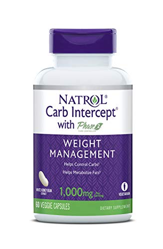 Natrol Carb Intercept with Phase 2 Carb Controller Capsules, White Kidney (Pack of 12) Natrol uk supplements