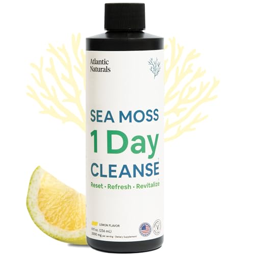 Sea Moss 1 Day Cleanse - Full Body Detox to support bowel movements, Kidney Health Atlantic Naturals uk supplements