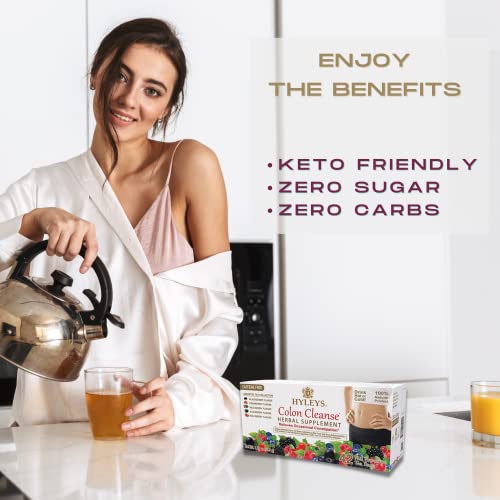 Hyleys Colon Cleanse Tea Assorted Flavors - 42 Tea Bags (12 Pack - 504 Tea Bags Total) HYLEYS uk supplements