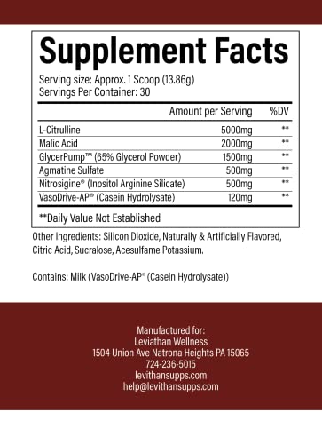 Leviathan Wellness Vigor - Stimulant Free, Nitric Oxide Boosting Pre-Workout Powder Leviathan Wellness uk supplements
