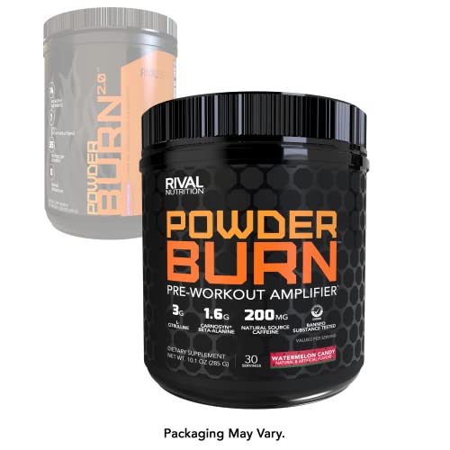 Rivalus Powder Burn - Watermelon Candy, 0.8 Pound - Intense Pre-Workout Energy Rivalus uk supplements