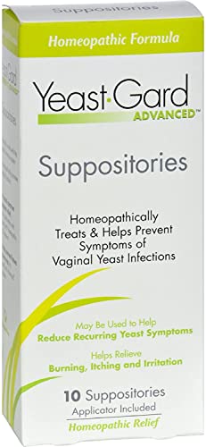 Yeast-Gard Advanced Homeopathic Suppositories 10 ea (Pack of 2) Perry Ellis uk supplements