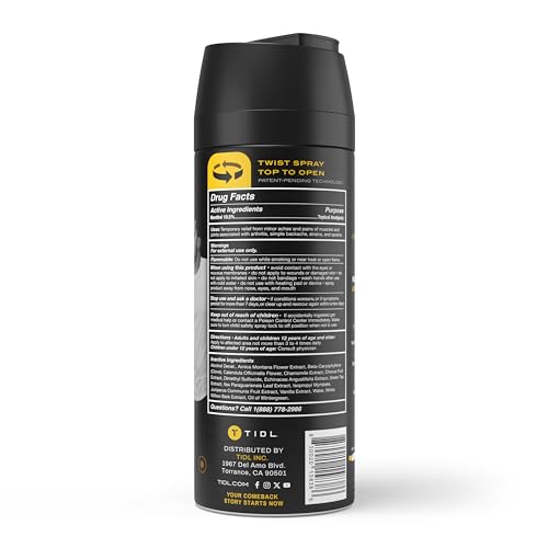 TIDL Cryotherapy Spray - Advanced Pain Relief for Rapid Recovery, Instant Cooling TIDL uk supplements