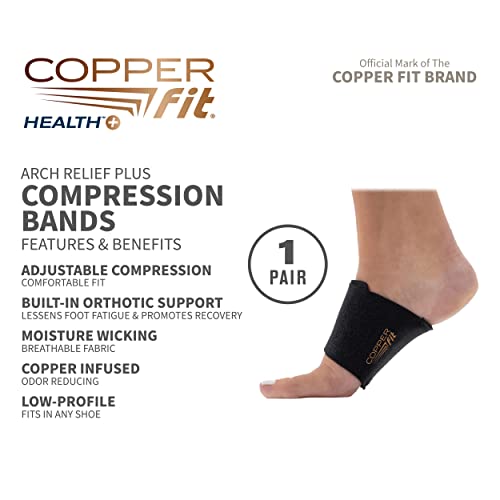 Copper Fit CFACBP Health Unisex Arch Relief Plus with Built-In Orthotic Copper Fit uk supplements