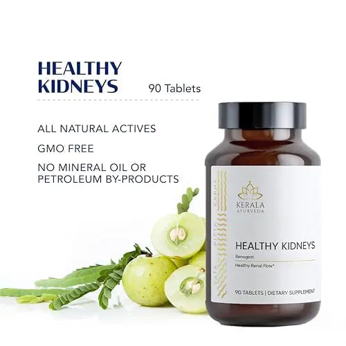 Kerala Ayurveda Healthy Kidney Herbal Tablets | Support Normal Kidney Function and Health | Kidney and Bladder Support | Urinary System Support - 90 Count Kerala Ayurveda uk supplements