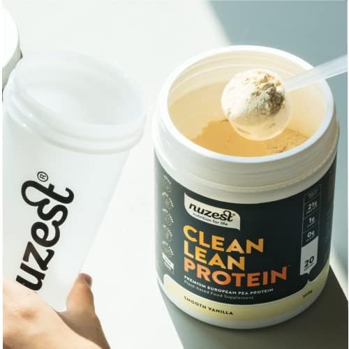 Vegan Protein Powders by Nuzest - Clean Lean Protein - Smooth Vanilla - Plant Based Pea Protein Shake Nuzest uk supplements