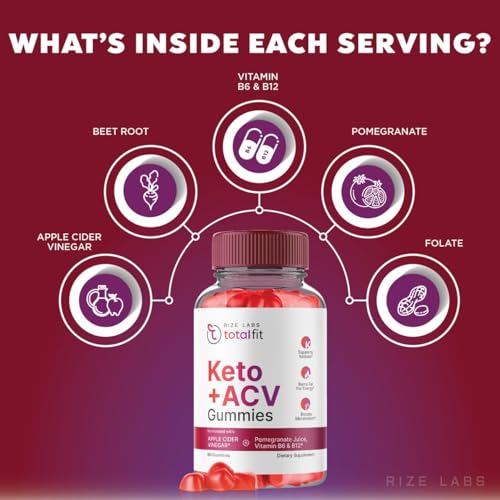 (2 Pack) Total Fit Keto ACV Gummies Advanced Weight Loss, Total Fit Keto ACV + BCB Gummies rize labs uk supplements