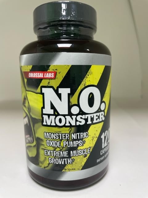 Colossal Labs Nitric Oxide Booster with L-Arginine, Extreme Pumps to Build Strength Goliath Labs uk supplements