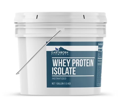 Earthborn Elements Whey Protein Isolate, 1 Gallon Bucket, Protein Powder, Unflavored Earthborn Elements uk supplements
