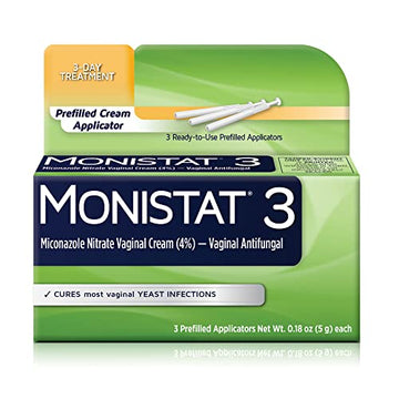 Monistat 3 Day Yeast Infection Treatment for Women, 3 Miconazole Pre-Filled Cream Applicators, 1 Pack Monistat uk supplements