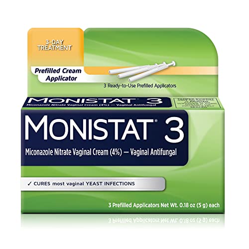Monistat 3 Day Yeast Infection Treatment for Women, 3 Miconazole Pre-Filled Cream Applicators, 1 Pack Monistat uk supplements
