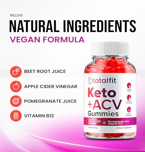 (3 Pack) Total Fit Keto ACV Gummies - Official - Keto TotalFit ACV Advanced Formula Plus Rillvo uk supplements