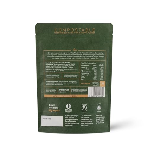Ancient + Brave Matcha Collagen 150g Pouch - Lion's Mane Mushroom Powder Supplement Ancient + Brave uk supplements
