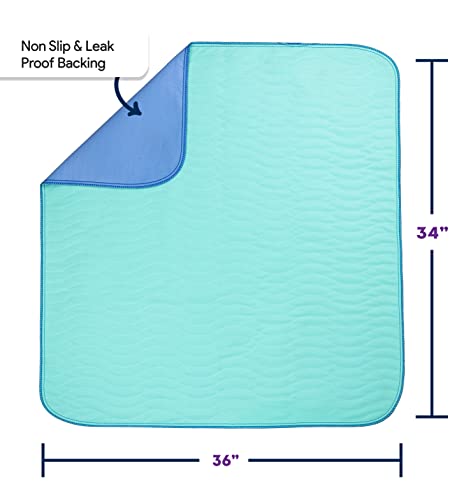 IMPROVIA® Washable Underpads, 34" x 36" (Pack of 4) - Heavy Absorben IMPROVIA uk supplements