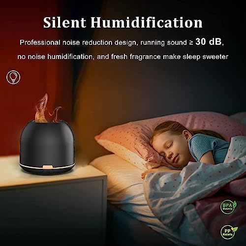 Flame-Light Aroma Diffuser,Ultrasonic Aromatherapy Diffuser with Auto-Off Function Timers Otheya uk supplements