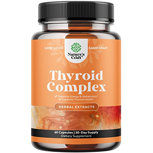 Pure Thyroid Support Supplement for Women - Thyroid Support for Weight Loss Mood Natures Craft uk supplements