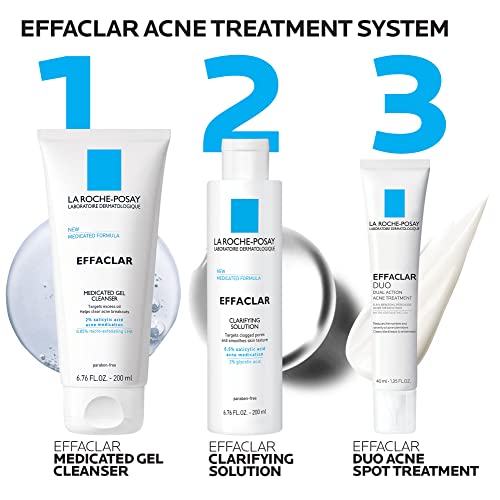 La Roche-Posay Effaclar Dermatological 3 Step Acne Treatment System La Roche-Posay uk supplements
