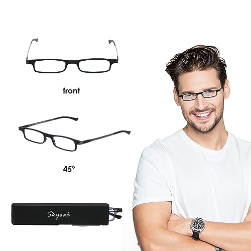 SKYOAK Ultra thin Lightweight Folding Reading Glasses Women Men TR90 Blue Light Blocking SKYOAK uk supplements