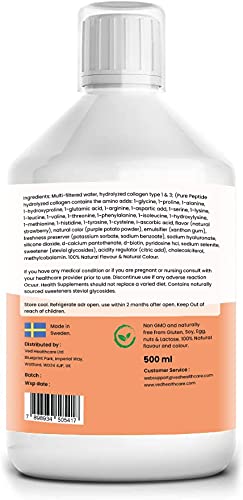 Liquid Collagen Peptides Supplement, Faster Absorption Dietary Hydrolyzed Drink Ved uk supplements