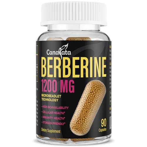 Berberine Supplement 1200mg Berberine HCL - High Bioavailability Microbeadlet Complex Canarata uk supplements