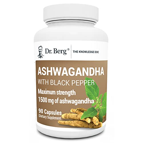 Dr. Berg Ashwagandha Capsules 1500mg - Includes Organic Ashwagandha Root Dr. Berg Nutritionals uk supplements