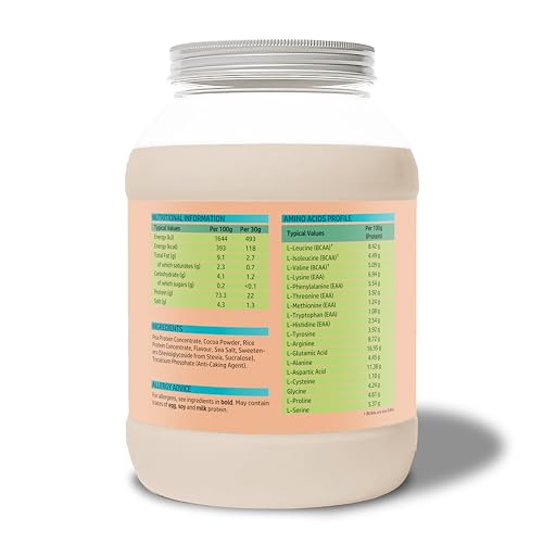 NutriVolv Vegan Plant Based Protein Powder | Milk Chocolate Flavour 900g | Pea & Rice Protein Blend NutriVolv uk supplements
