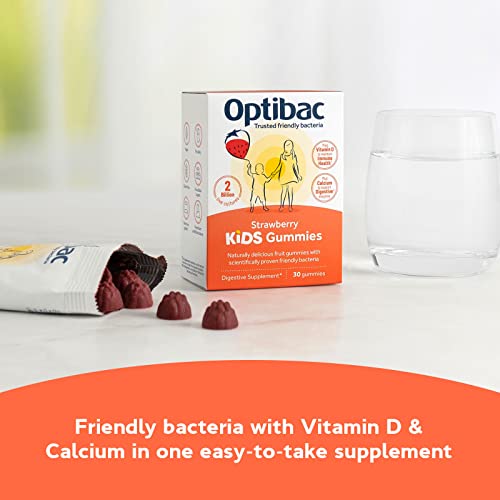 Optibac Kids Probiotic with Vitamin D & Calcium for Immune System Support & Gut Health OptiBac uk supplements