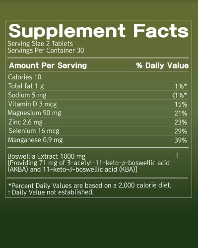 FromBIO for Joints Health and Cartilage, Boswellia, 1,000mg of Boswellia and 71mg of AKBA & KBA FromBIO uk supplements