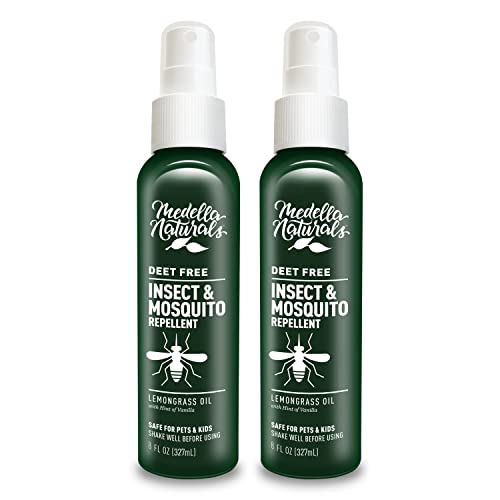 Deet-Free Insect & Mosquito Repellent Pack of 2 (8 oz) – Nice Smelling Medella Naturals uk supplements